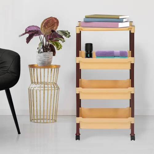 Image of Nilkamal 4 Layer Multipurpose Plastic Trolley