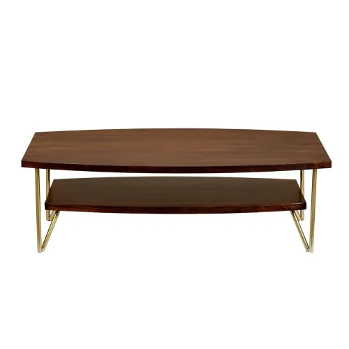 Image of Nilkamal Alexis Solid Wood Center Table (Red Walnut)
