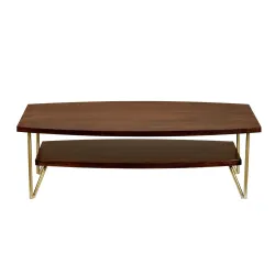 Nilkamal Alexis Solid Wood Center Table (Red Walnut)