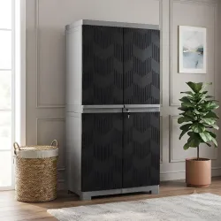Nilkamal Freedom FMM Wave Plastic Storage Cabinet|3-Year Warranty|Clothes