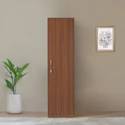 Nilkamal Joyce 1 Door Wooden Wardrobe for Bedroom | Almirah with 4 Shelves & 1 Drawer | 