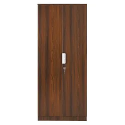 Nilkamal Joyce Neo 2 Door Wooden Wardrobe for Bedroom | Almirah with 3 Shelves | Clothes Cupboard | Engineered Wood | Wa