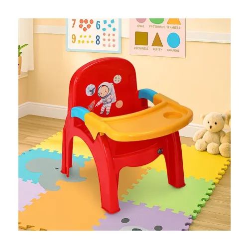 Image of Nilkamal Plastic Baby Desk Chair with Tray