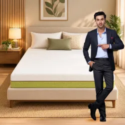 Nilkamal SLEEP ECOAIR 100% Natural Latex 8 Inch Single Size Mattress