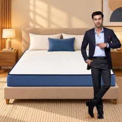 Nilkamal SLEEP Plus Memory Foam 6 Inch King Size Mattress | Reversible Design