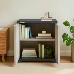 Nilkamal SpaceMax 2 Shelves Plastic Bookshelf with 3-Year Warranty