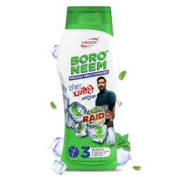 Nimson Boro Neem Cool Talc | Prickly Heat Relief Soothing & Antibacterial Talcum