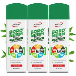 Nimson Boro Neem Premium Antifungal Dusting Powder 100g (Pack of 3)