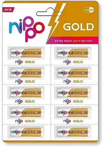 Image of Nippo 3 DG Zinc Carbon AA Batteries (Pack of 10)