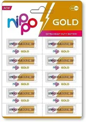 Nippo 3 DG Zinc Carbon AA Batteries (Pack of 10)