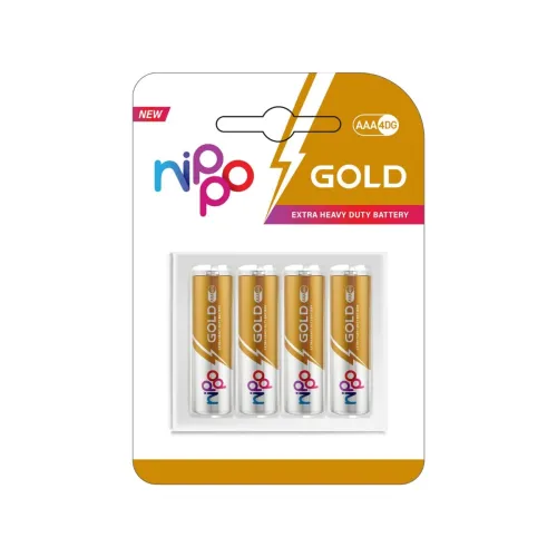 Image of Nippo 4 DG Zinc Carbon AAA Battery - Pack of 4