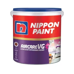 Nippon Paint AirCare VG Interior Emulsion Paint(1L, White, Sheen Finish)-Safe Paint for Kids, Pregnant women & Allergic 