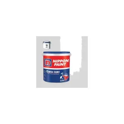 Nippon Paint Quick Coat Interior Emulsion Paint - 10 KG (WHITE)-Quick Drying, Good Coverage, Low VOC-Paint for Wall, Living Room