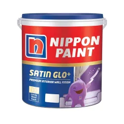 Nippon Paint Satin Glo+ Premium Interior Emulsion 4L White