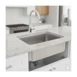 Nirali Kitchen Sink Grace Plain 304 Stainless Steel Single bowl Sink Round with Coupling | Rust & Stain Resistant | Brus