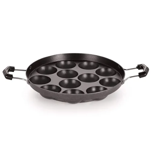 Image of NIRLON 12-Cavity Non-Stick Appam Pan