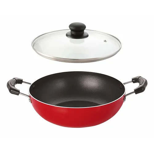 Image of Nirlon 240mm Non-Stick Kadhai Black