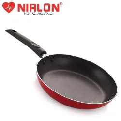Nirlon 24cm Non-Stick Aluminium Frying Pan (Red)