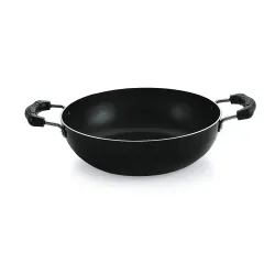 Nirlon 3L Non-Stick Deep Kadhai, Induction Compatible, Black