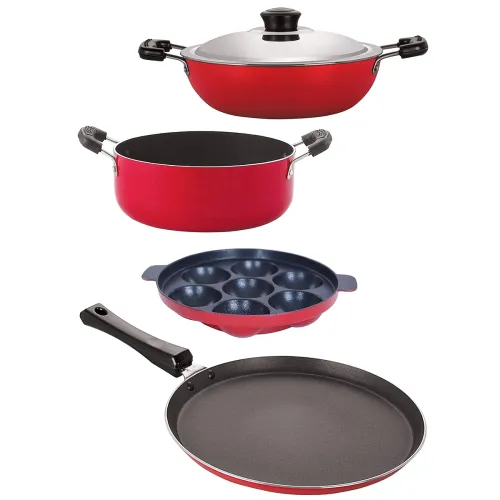 Image of Nirlon 3Layer Aluminium Free Kitchen Cookware 4Piece