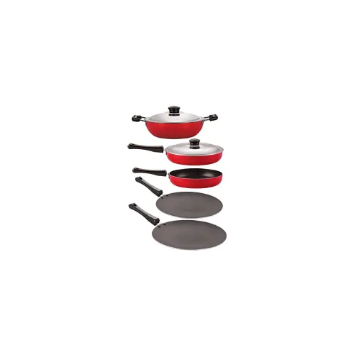 Image of Nirlon 3Layer Non-Stick Coated Gas Compatible Cookware 5Piece Set