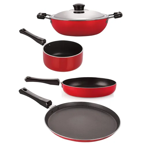 Image of Nirlon 3Layer NonStick Cooking Essential Combo 4 Piece