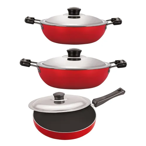 Image of Nirlon 3 Piece Gas Stovetop Essential Set