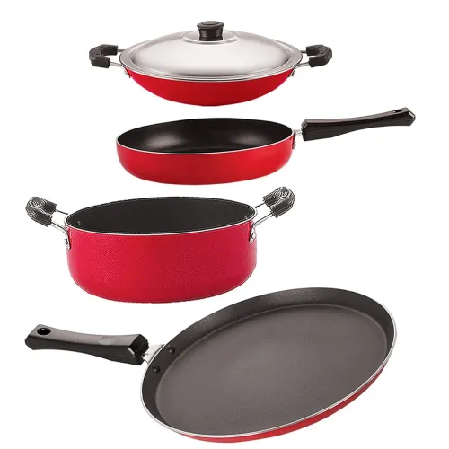 Image of Nirlon 4-Piece Aluminium Cookware Set