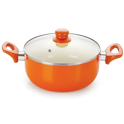 Image of Nirlon Aluminium Casserole with Glass Lid, 3.6 litres