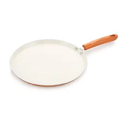 NIRLON Ceramic Induction Base Flat Dosa Tawa 28 cm