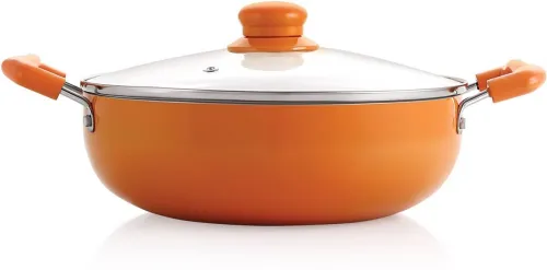 Image of NIRLON Ceramic Non-Stick Aluminium Induction Friendly Cooking Kadhai,