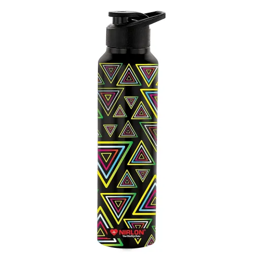 Image of NIRLON Classic 1000ml Stainless Steel Water Bottle (Trigon Design)