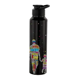 NIRLON Classic Flip UV Print Steel Water Bottle 1000ml