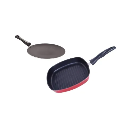 Image of Nirlon Aluminium Non Stick Kitchen Essentials cookware Set of 2 Pieces (CT11_GP22)
