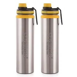 NIRLON Eco Star Stainless Steel Water Bottle 900ml (Set of 2)