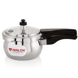 NIRLON Handi Aluminium Outer Lid Induction Base Pressure Cooker 1.5 Litrer