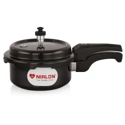 NIRLON Hard Anodised Aluminium Outer Lid Pressure Cooker Compatible