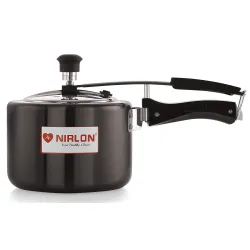 Nirlon Hard Anodised Aluminium Pressure Cooker 2L