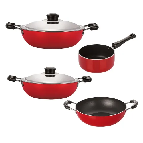 Image of Nirlon Heat-Resistant Non-Stick Cookware Combo Set