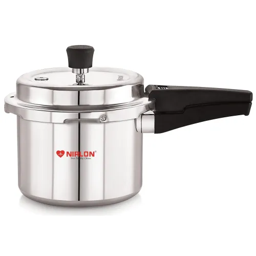 Image of NIRLON Outer Lid Induction Pressure Cooker, 3 Liters
