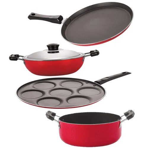 Image of Nirlon Non-Stick 4-Piece Kitchen Set