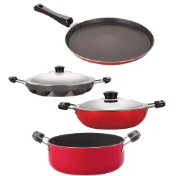 Nirlon Non-Stick 4Piece Cookware Set