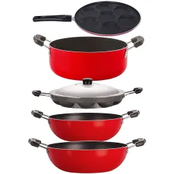 Nirlon Non-Stick 5 Piece Highly Durable PFOA Free Aluminium Combo Cooking Utensil Set