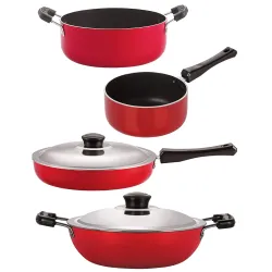 Nirlon Non-Stick Aluminium 3 Layer Coated 4 Piece Kitchen Essential Set 