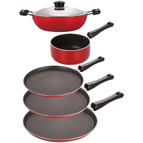 Image of Nirlon Non-Stick Aluminium 5 Piece Set