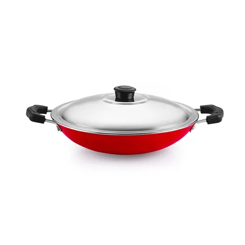 Image of Nirlon Non-Stick Aluminium Appachatti with Stainless Steel lid