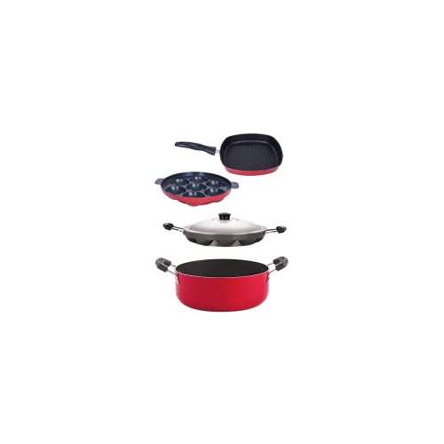 Image of Nirlon Non-Stick Aluminium Cookware Set – 5 Pieces