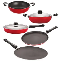 Nirlon Non-Stick Aluminium Cookware Set, 5-Piece