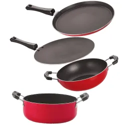 Nirlon Non Stick Aluminium Cookware Set 