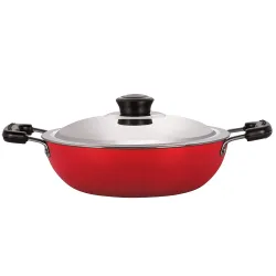 Nirlon Non-Stick Aluminium Deep Kadhai (3.1Litr, 26cm)